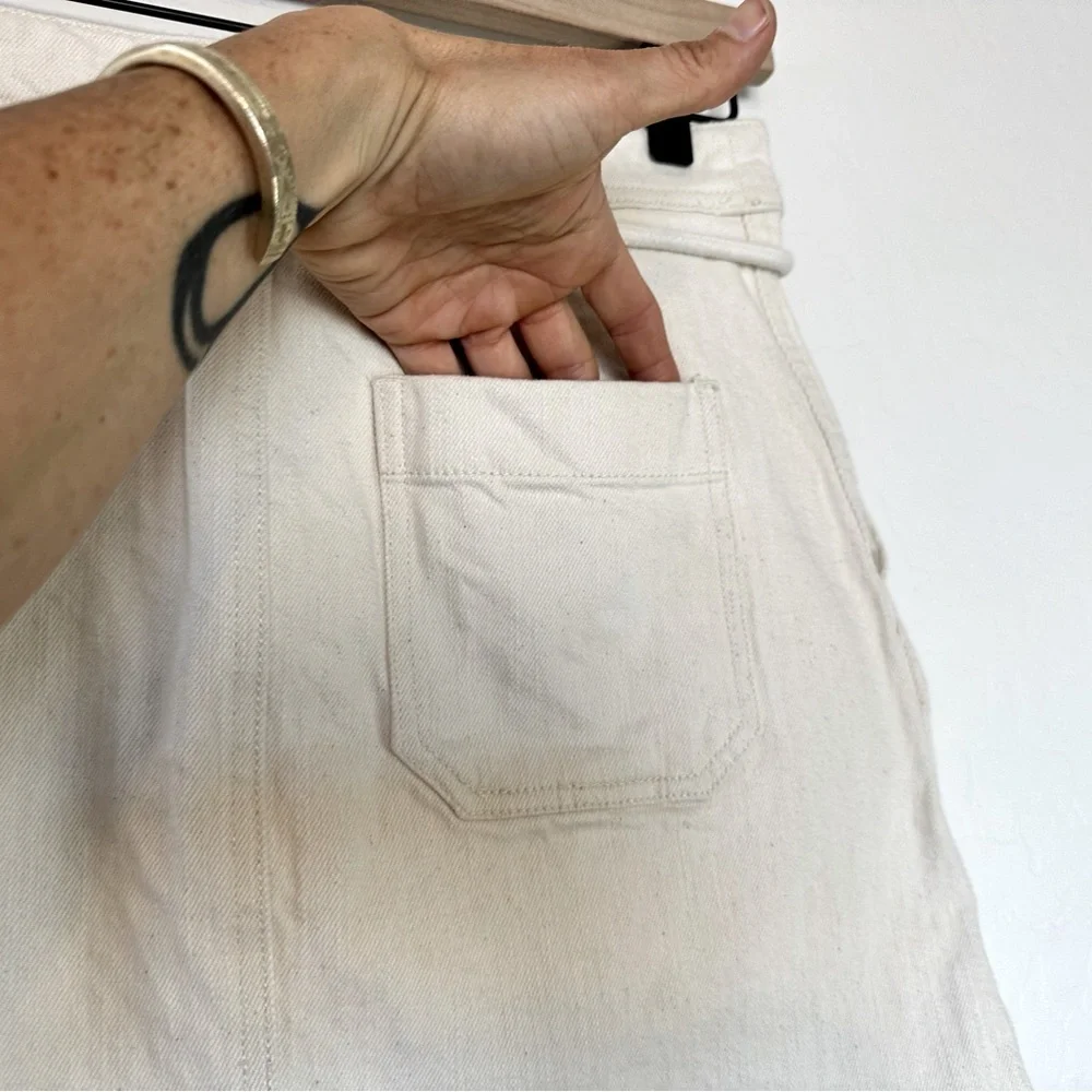 Madewell A-Line Mini Skirt. Rope Tie Belt Size:0. Excellent condition - Picture 10 of 10